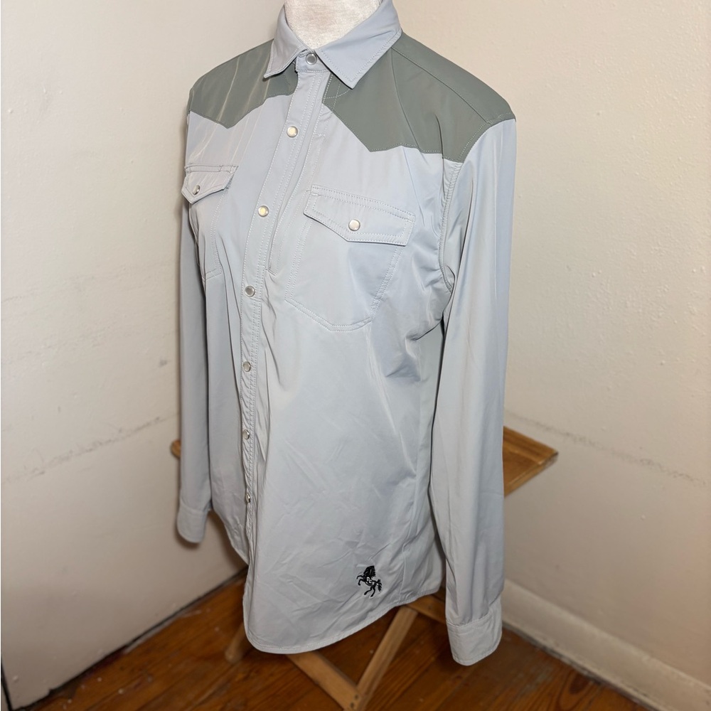 Diamond Cross Ranch Western Button Down Cowboy Shirt - Picture 8 of 11